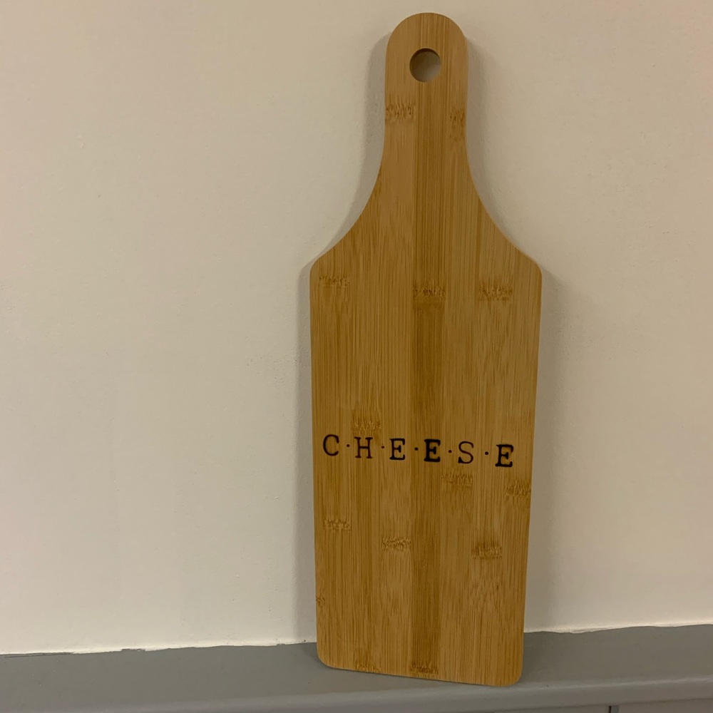 Rustic paddle style charcuterie board